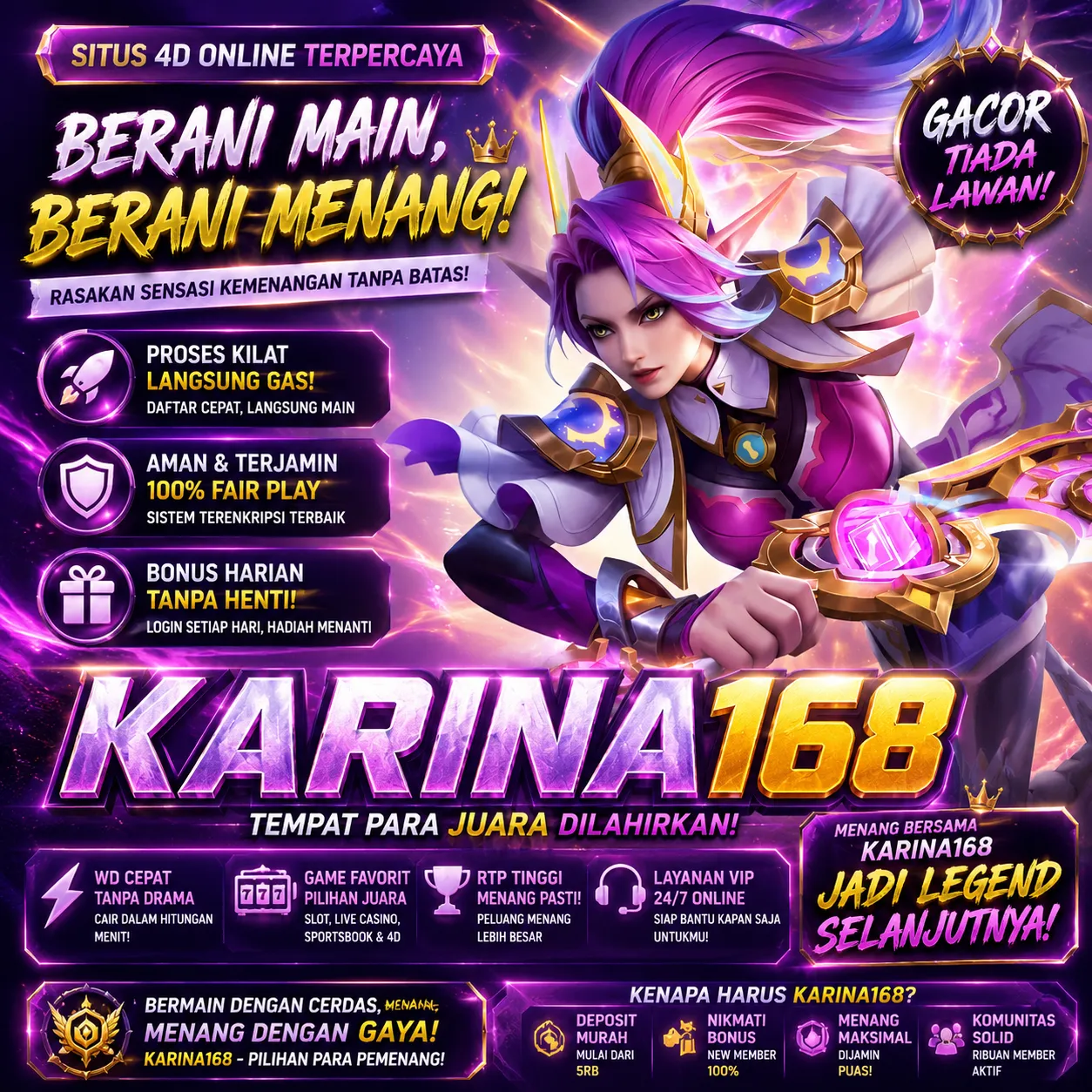 KARINA168 Banner